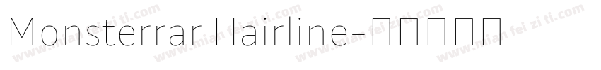 Monsterrar Hairline字体转换